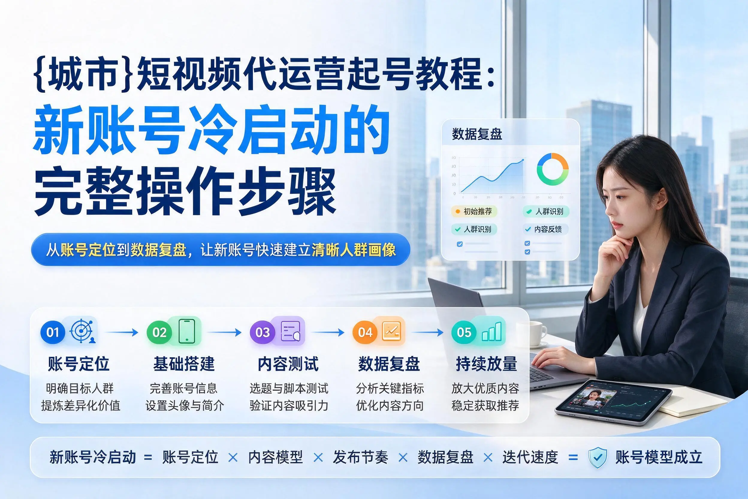 包头短视频代运营起号教程：新账号冷启动的完整操作步骤