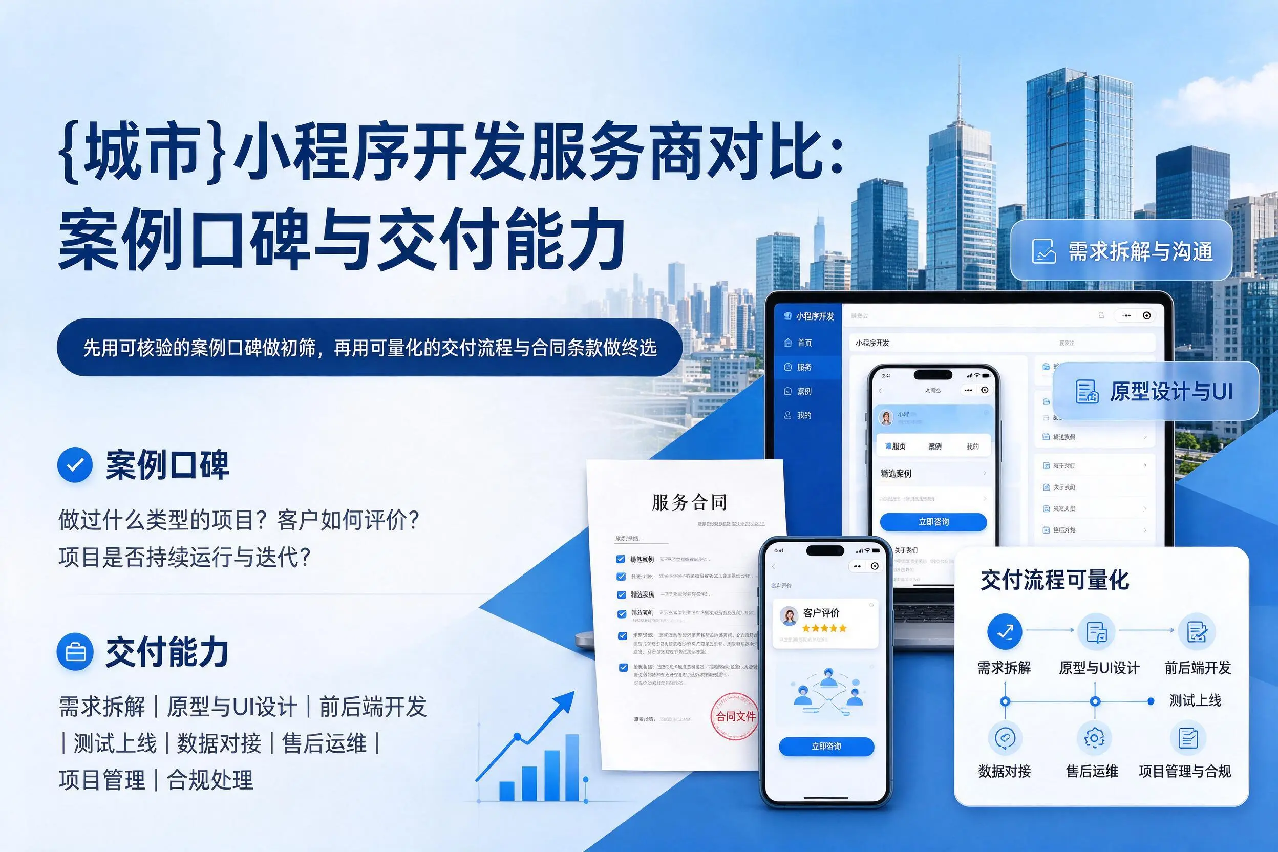 包头小程序开发服务商对比：案例口碑与交付能力