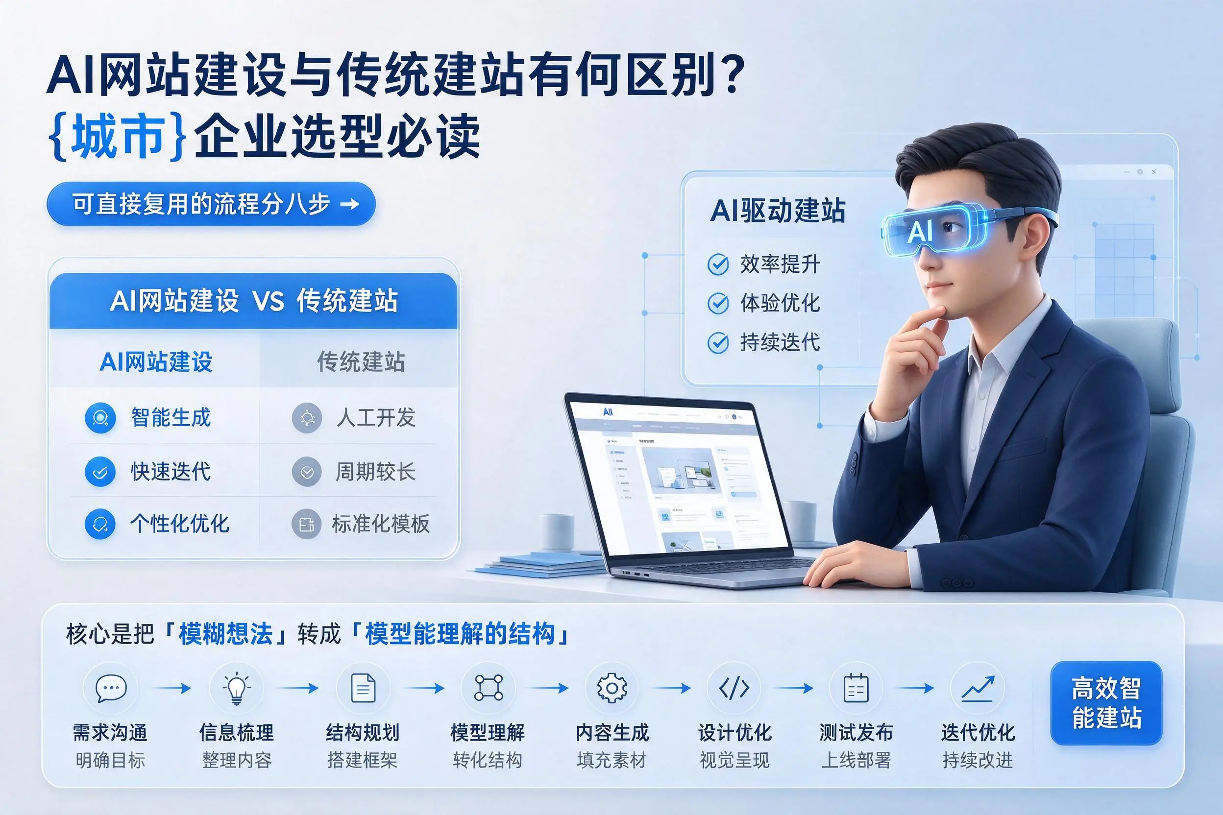 AI网站建设与传统建站有何区别？包头企业选型必读