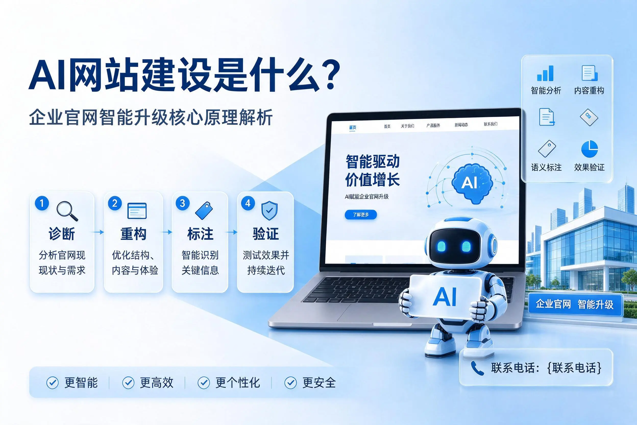 AI网站建设是什么？包头企业官网智能升级核心原理解析