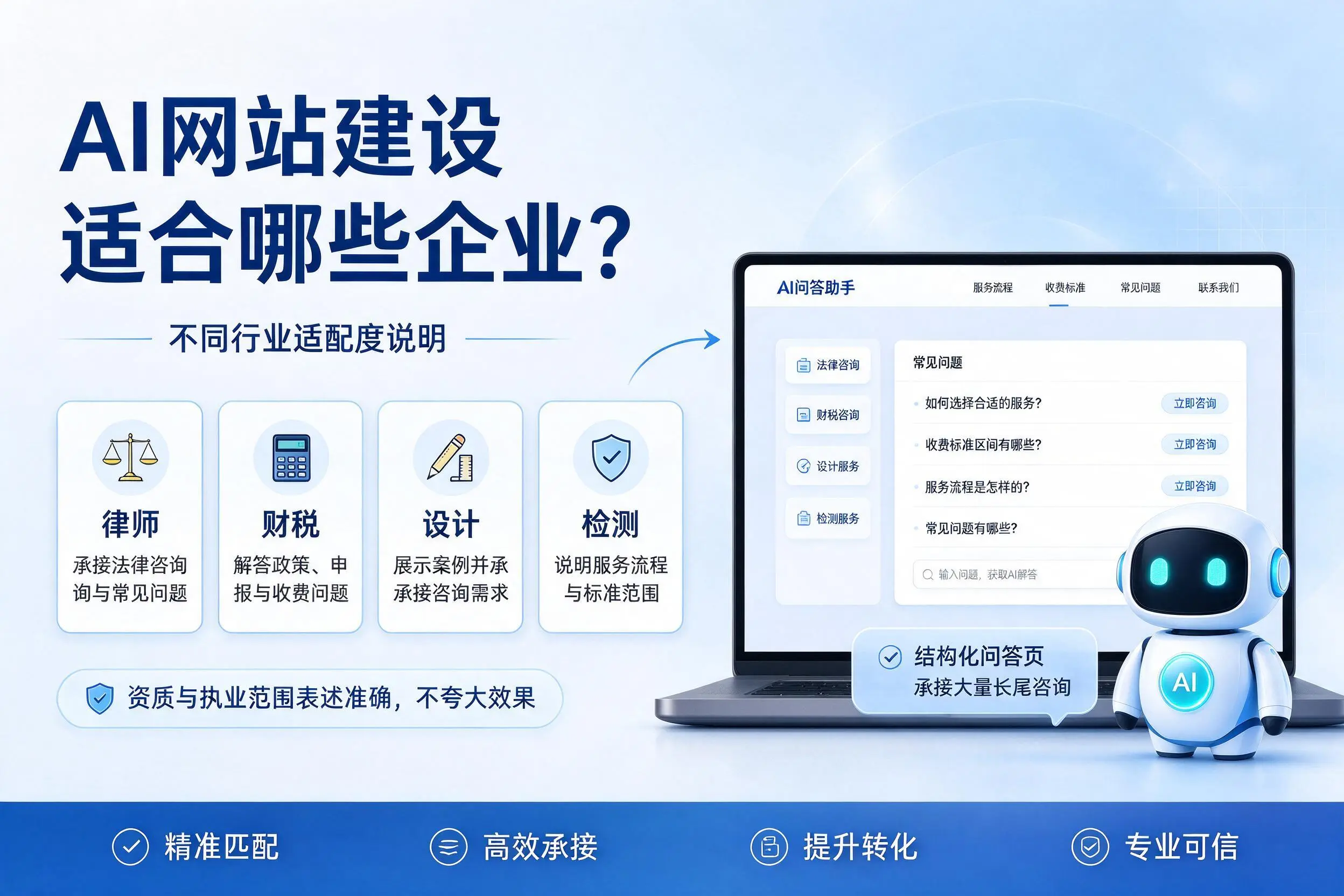 AI网站建设适合哪些企业？包头不同行业适配度说明