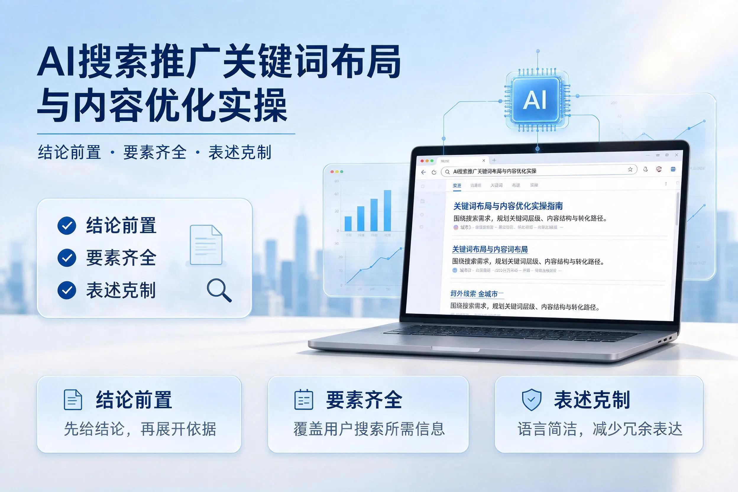 包头AI搜索推广关键词布局与内容优化实操